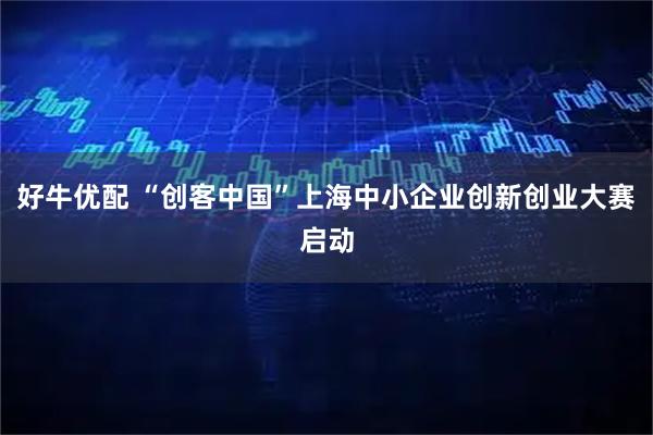 好牛优配 “创客中国”上海中小企业创新创业大赛启动