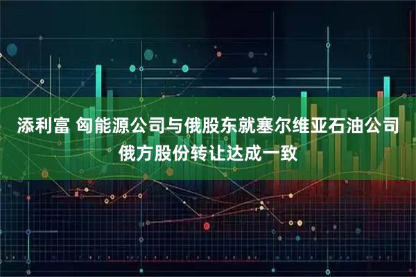添利富 匈能源公司与俄股东就塞尔维亚石油公司俄方股份转让达成一致
