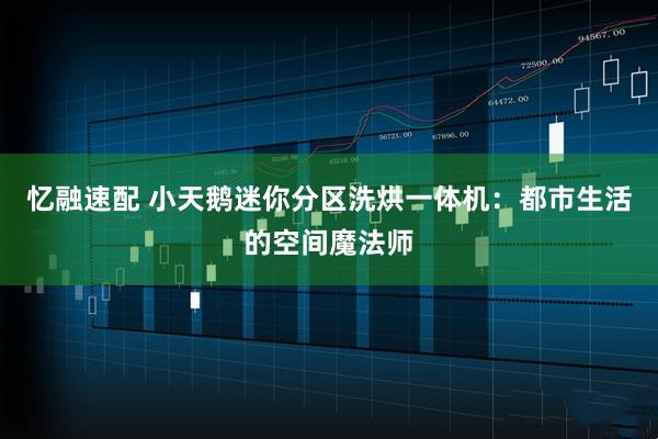 忆融速配 小天鹅迷你分区洗烘一体机：都市生活的空间魔法师